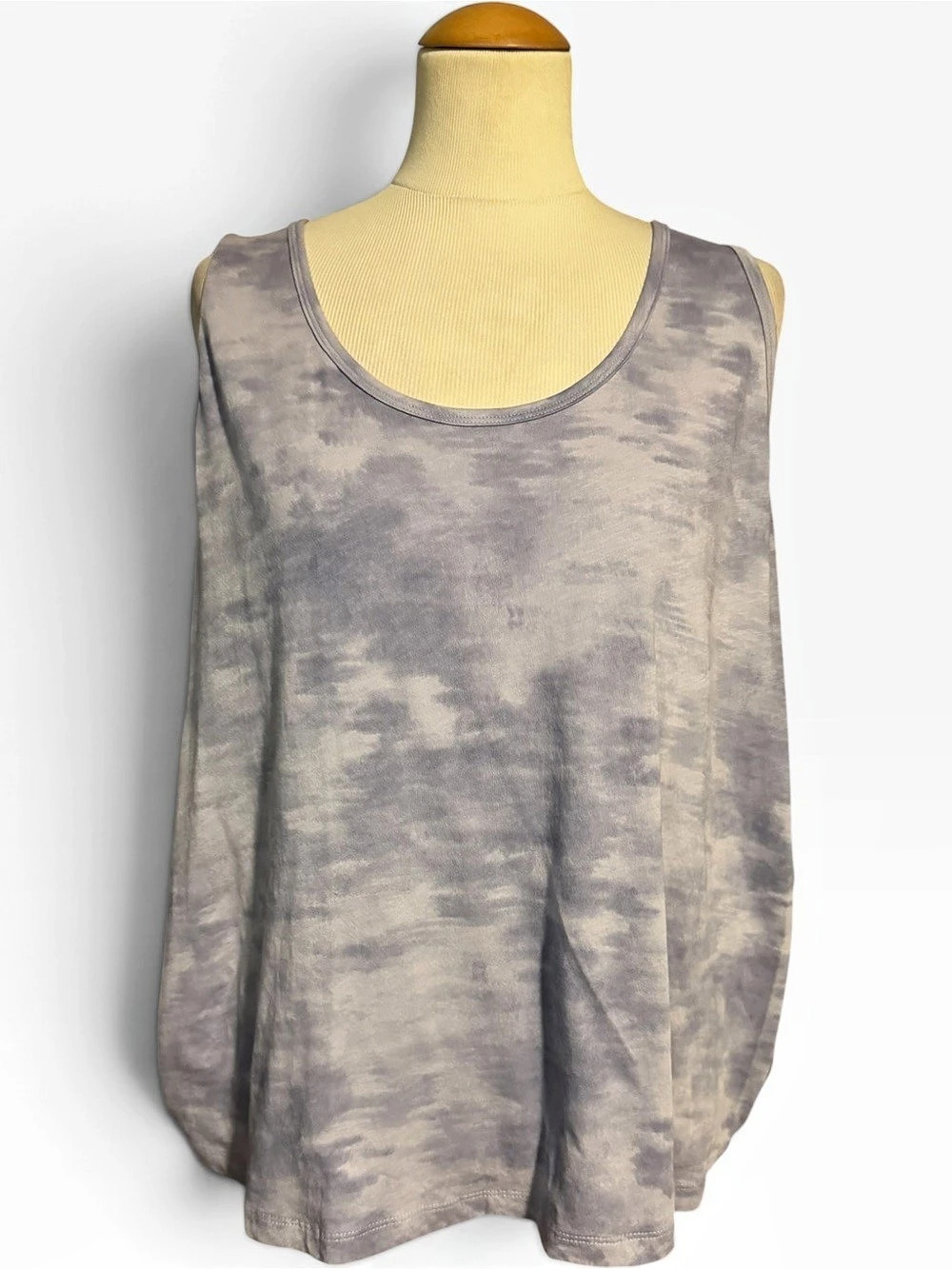 Athleta Abstract Tie Dye Tank Top Purple Size 1X